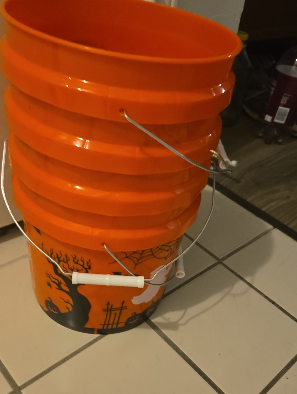 New Home Depot Halloween Party Bucket - Festive Trick-or-Treat Pails X 3